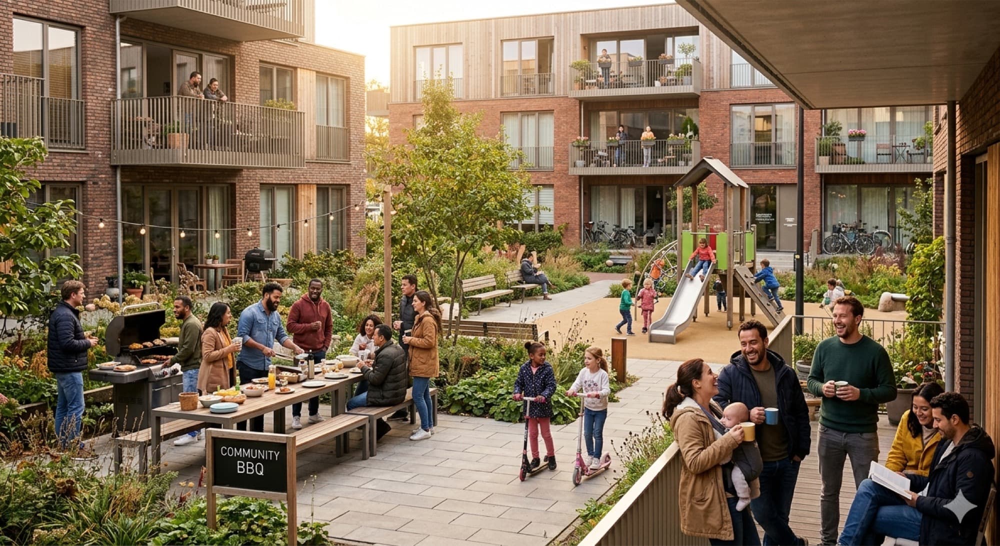 Multifamily property interior.